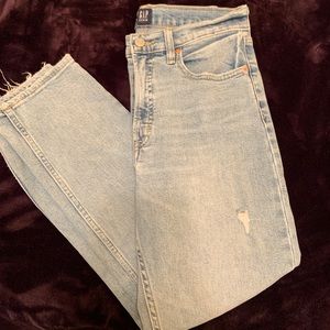 Gap Denim high waisted cigarette straight jeans